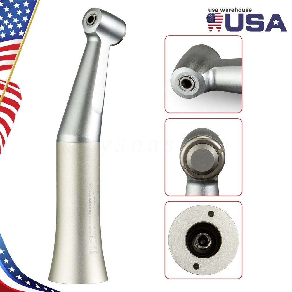 1-10 Dental Slow Low Speed Handpiece Contra Angle fit FG 1.60MM/ CA 2.35mm Burs