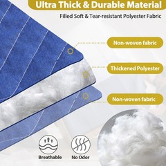 12 Heavy Duty Moving Packing Blankets Ultra Thick Pro 72″x80″ Furniture Pad Blue