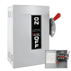 30 Amp Safety Switch, 3P 110V/240V Disconnect Box, Non-Fused Durable Galvanized