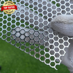 36″X18″ Perforated Metal Sheets 19 Gauge Expanded Metal Mesh Opening Hexagonal H