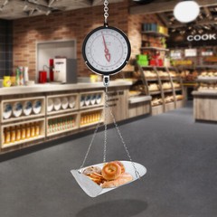Double-sided Dial Hanging Scale 10kg/22lbs Circular Supermarkets Hanging Scale