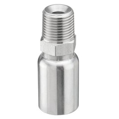 12pcs 1/2″ NPTF Hydraulic Hose End Fittings, 1/2″ I.D. Hose x 1/2″ NPTF Male A++