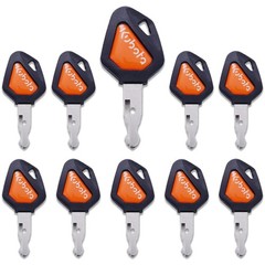 10PCS Kubota Ignition Keys 459A Excavator Backhoe Skid Steer Track Loader Keys