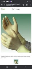 Kimberly Clark CERTICLEAN Class 10 Latex Gloves, Hand-Specific 40101-052,…