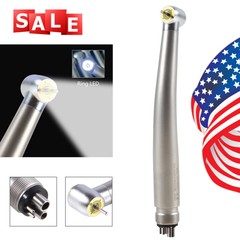 Dental Ring LED E-Generator High Speed Handpiece Push 4-Hole Shadowless ASkeadnt