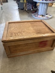 Original 1960s Vintage Medical US Army Field Dental Exam Chair Original Wood Box