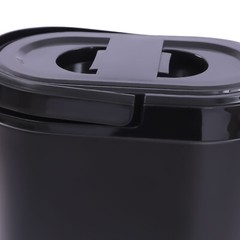 11.42*7.09*12.6in 2.11Gal Black Oval Insulated Beverage Dispenser W/ Thermometer