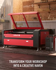 OMTech CO2 Laser Engraver Cutter Cutting Engraving Machine CW-5200 Water Chiller