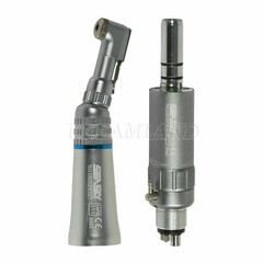 5 NSK Style Dental Slow Low Speed Handpiece Contra Angle + E-type Motor 4Hole HP