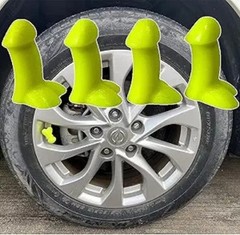 Glow in The Dark Tire Valve Stem Caps for Cars Bikes Motorcycles Color: Yellow