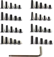 Red Dot Screw Kit, M3, M3.5, M4, #4-40, #6-40, #8-40, #6-32, #6-48 12.9G Flat He