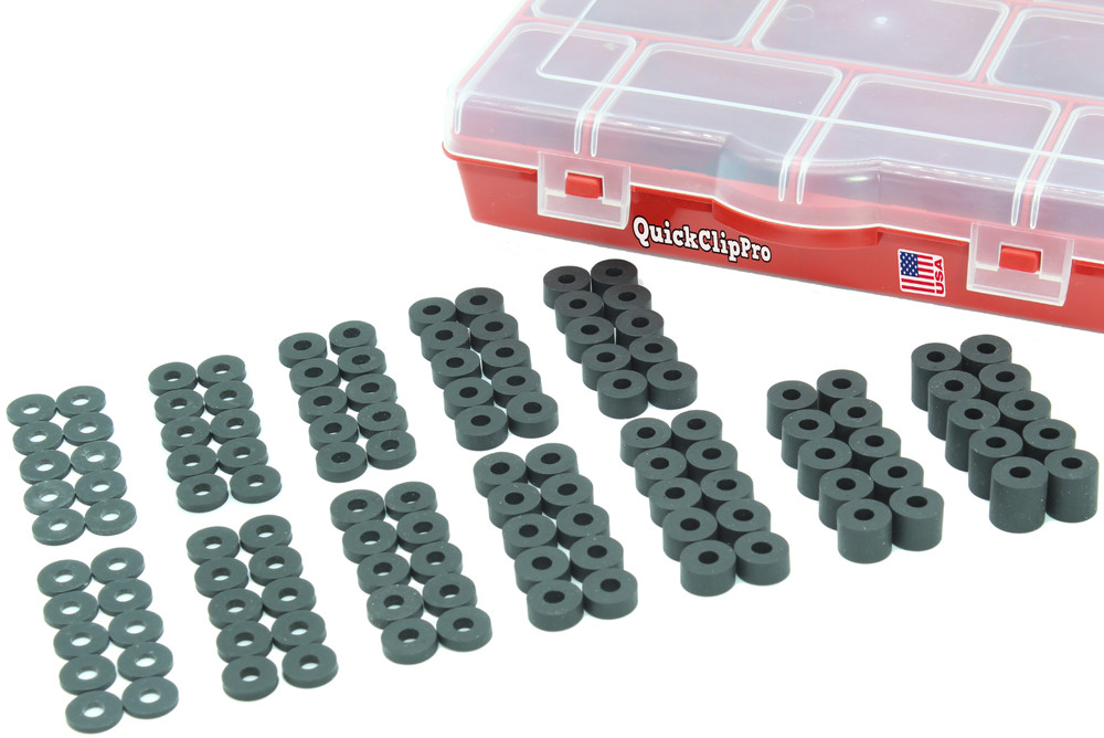 120pcs EPDM Rubber Spacers Washers Kit DIY Kydex Gun Holster Knife Sheath Making