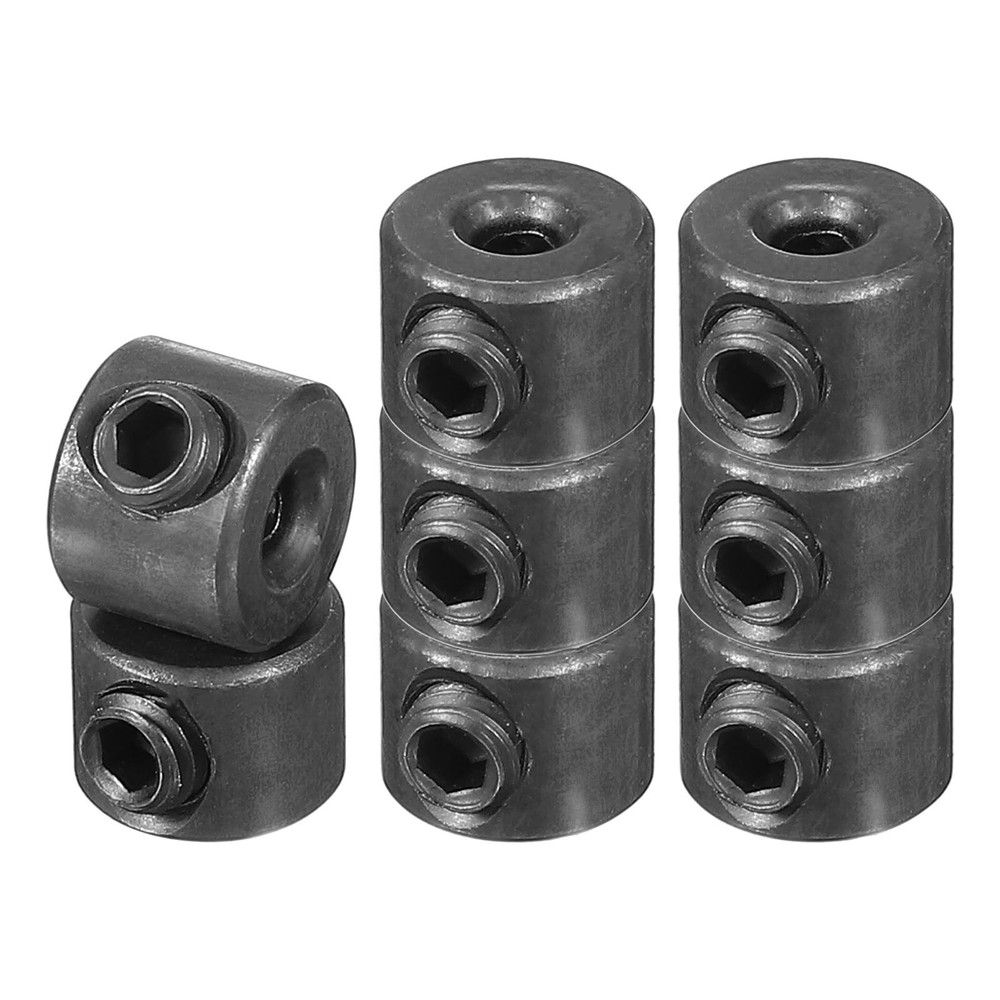 PATIKIL Bore 1/8″ Shaft Collar 3/8″ OD 5/16″ Thickness, 8 Pack Carbon Steel L…