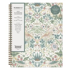 8.5"x11" 2026 Weekly/Monthly Wirebound Planner Printed Strawberry