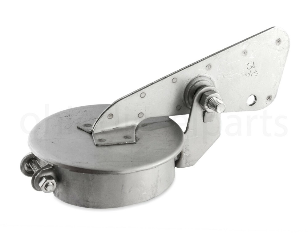 3-1/2″ In. Stainless Steel Exhaust Silencer Weather Cap Flap Muffler Cover 3.5″