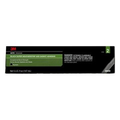 3M Black Super Weatherstrip and Gasket Adhesive, 08008, 5 fl 5 fl. oz.,