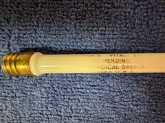 1 Early medical ultraviolet light, most likely quartz Vita-Ray therapy lamp bulb