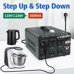 5000W Voltage Transformer Converter Step Up & Down 110V to 220V & 220V to 110V