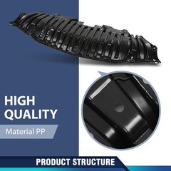 Front Engine Splash Shield for C300 2016-2021 2055200000-PFM Black