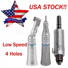 Dental Low Speed Straight/Air Motor/Contra Angle Handpiece 2Holes/4Holes