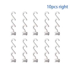 Dental Crimpable Hook 3 Hooks Spiral Multi Function Curved Left Right 50 Packs