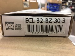 CSL Creative Systems Lighting ECL-32-BZ-30-3 120V LED 32″ EcoCounter Light NEW
