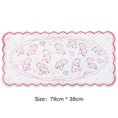 blingkiyo Large Gaming Mousepad, Leather Cute 11.8L x 31.5W inches, White