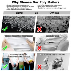 6×9 10×13 12×15.5 Poly Mailers Shipping Envelopes Self Seal Plastic Mailing Bags