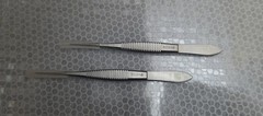 KATENA K5-4000 OPHTHALMIC EYE DRESSING FORCEPS DELICATE STRAIGHT 3-7/8″ LOT OF 2