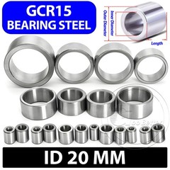 Bearing Steel Sleeve Bushing ID 20 mm Wear-Resistant Standoff Spacers