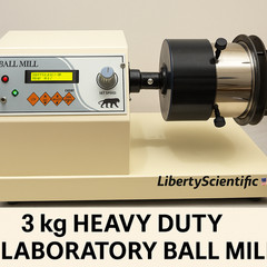 3 KG Heavy Duty Laboratory Ball Mill (110 v) | Digital RPM Timer | Grinding USA