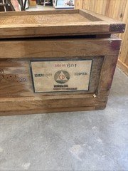 Original 1960s Vintage Medical US Army Field Dental Exam Chair Original Wood Box