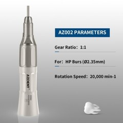 AZDENT Dental Handpiece Slow Low Speed Contra Angle Straight Air Motor 2/4Hole