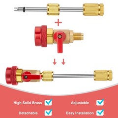 High Low Pressure Valve Core Remover Tools Kit for Refrigerant Air Conditioner