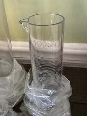 7 Science Measuring Test Tube 10,25,50,100,250,500,1000 ml Plastic Cylinder