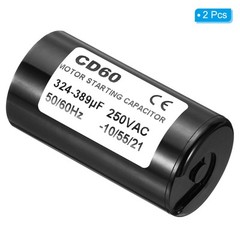 2 x 324-389uF/Mfd 250VAC 50/60Hz CD60 Run Capacitor Motor Start Capacitor