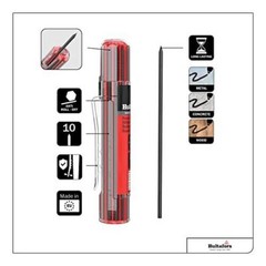 Hultafors Tools 650110 Dry Marker Refill Pack HRD G Contractor Pencil Gray