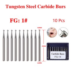 10-100 Pcs Dental Handpiece Carbide Burs FG 1 2 3 4 5 557 558 1957 1958 330 245