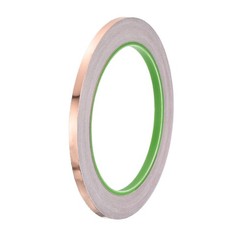 Copper Foil Tape 0.2 Inch x 66 Feet 0.05mm Thick Double Sided Conductive