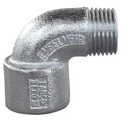 Appleton Electric Elmf90-50-A Imc 90 Deg Elbow, 1/2 In, Threaded, Aluminum,