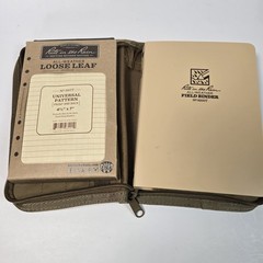 RITE IN THE RAIN KIT ALL WEATHER 5X7 NOTEBOOK/Extra Paper CARRYING CASE – TAN
