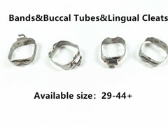 Dental Molar Bands Plain Buccal Tubes Lingual Cleat Orthodontic Roth U-D L-S
