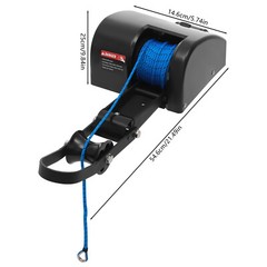 35LBS electric anchor winch Boat Marine Winch with remote control&Anchor Roller