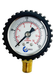 Pressure Air Gauge 0-200 psi for Air Tank Accessory W10055 Lower Mount 1/8″ NPT