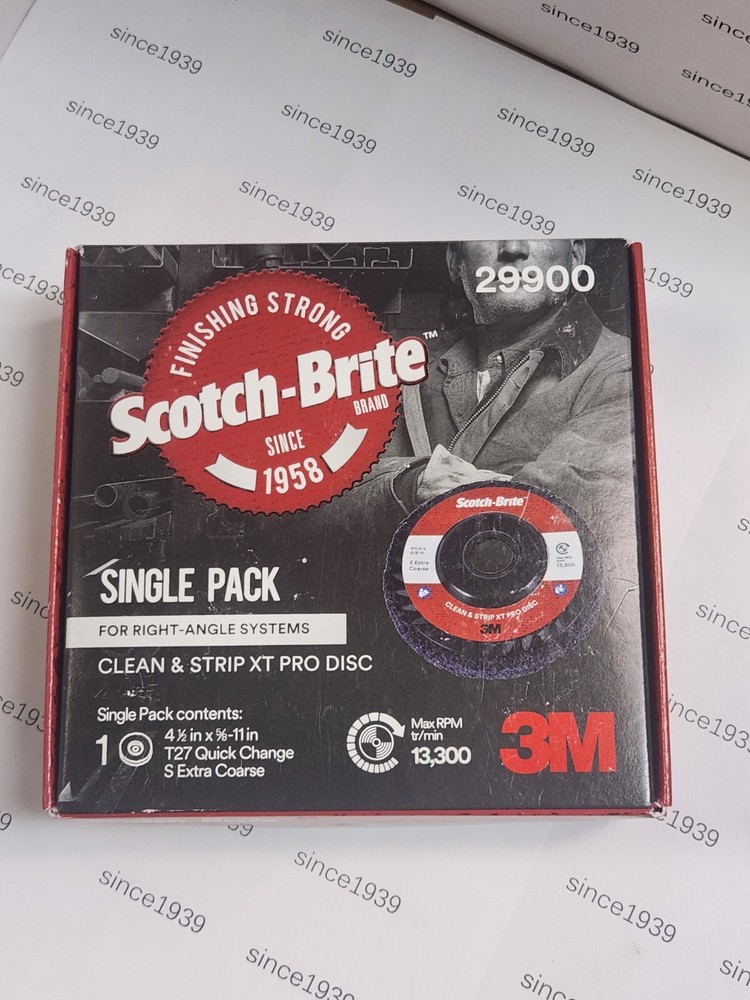 3M Scotch-Brite 29900 Clean and Strip XT Pro Disc, 13,300 RPM, 4-1/2″ x 5/8-11″