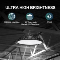 4Pack 200W UFO LED High Bay Light GYM Workshop Warehouse Facility Lighting 6000K