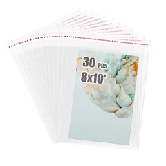 Egofine Self Sealing Cellophane Bags 1 count (Pack of 30), 8″x10″Pack 30