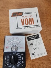 This B&K Precision Model 101 VOM Ohm/Volt Meter is a reliable and efficient