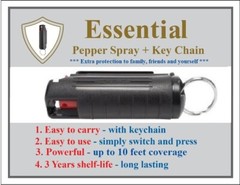 1 x Self-defense Pepper Spray with Keychain – 2~3 Days USPS Fast Shipping