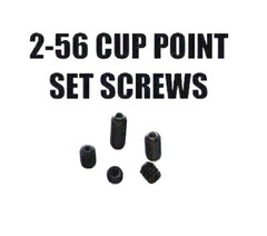 #2-56 CUP POINT SET SCREWS-BLACK ALLOY STEEL 20 PCS 1/16, 3/32, 1/8, 3/16 OR 1/4